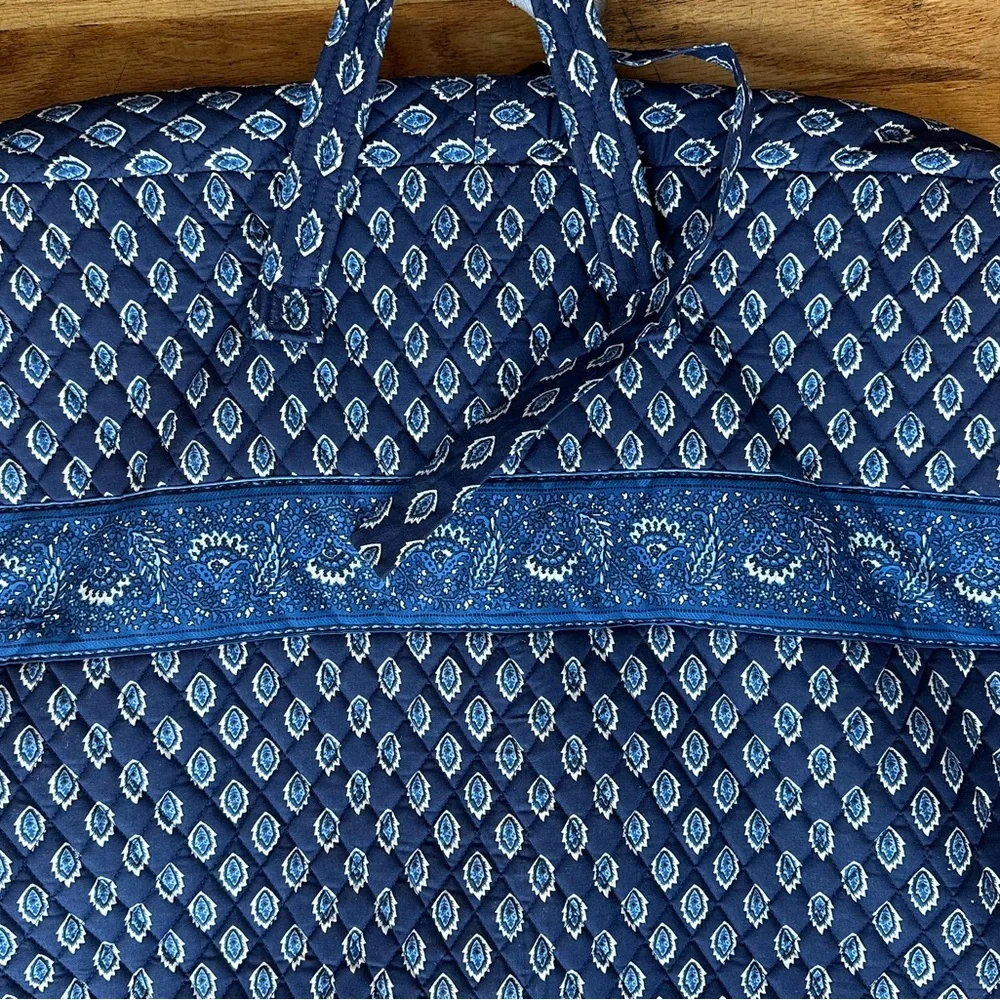 Maggi B Blue Patterned Garment Bag